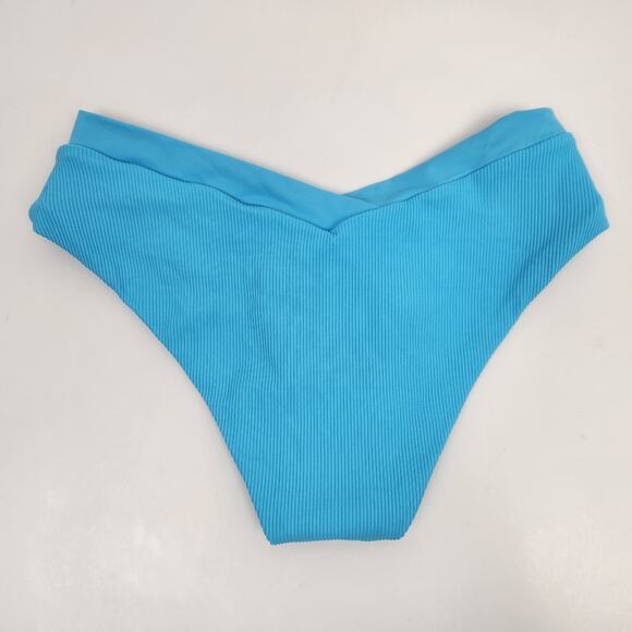 L*Space Pratt Bikini Bottom in Aqua Blue Size XS NWT - Picture 3 of 5